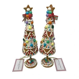 Cupcakes & Cashmere Gingerbread Gum balls Candy 14" Pastels Christmas Tree